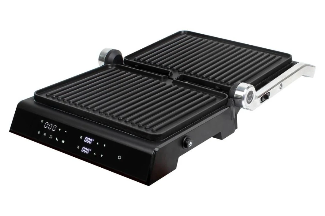 LCD 4 Slice Digital BBQ Panini Press Grill